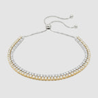 Luminous Two-Tone Double Row Bolo Bracelet