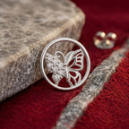 Radiant Butterfly Circle Studs