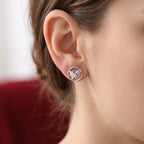 Radiant Butterfly Circle Studs