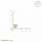 Brilliant Sunshine Heart Studs